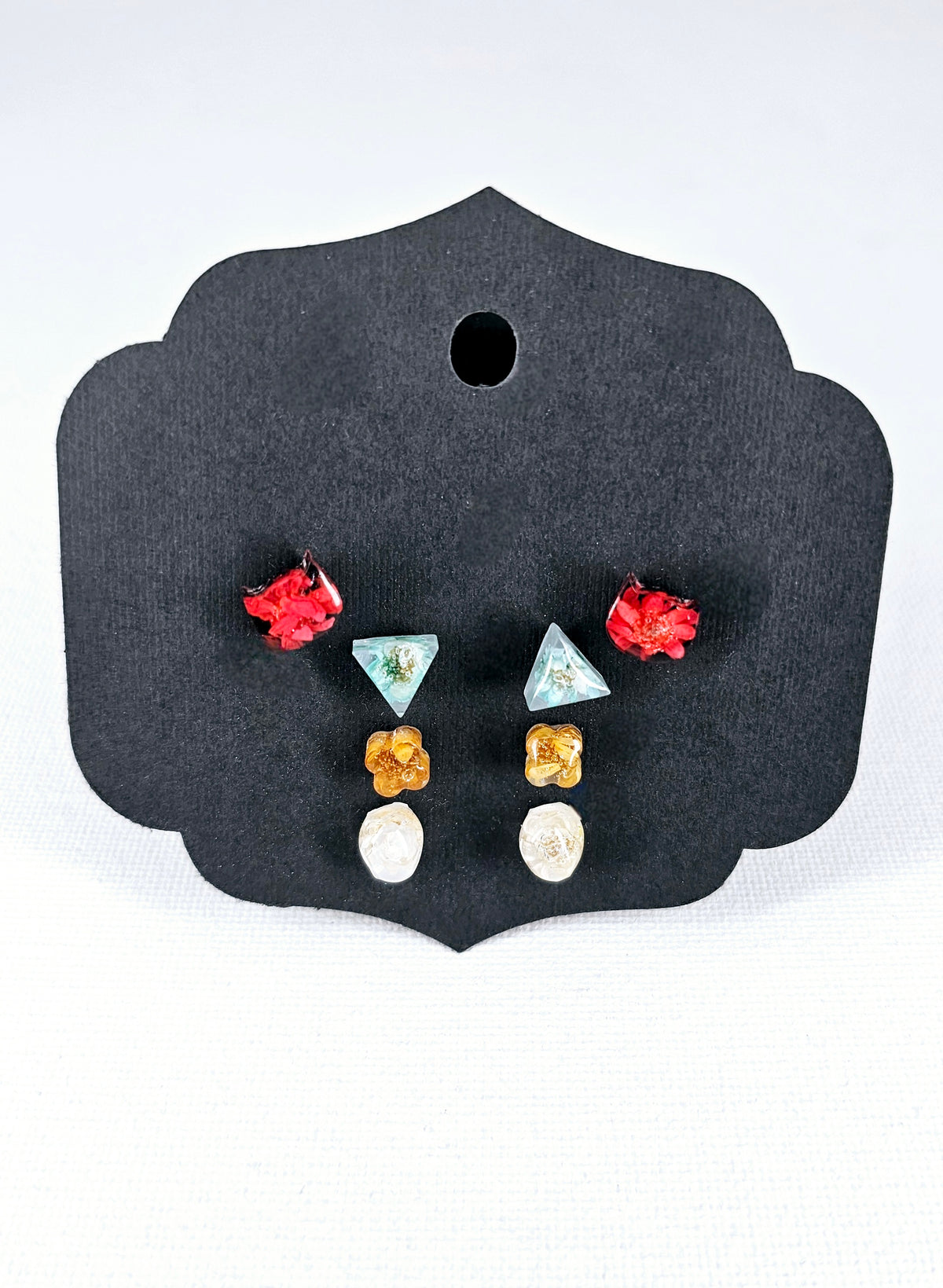 Botanical Pressed Flower Stud Earrings